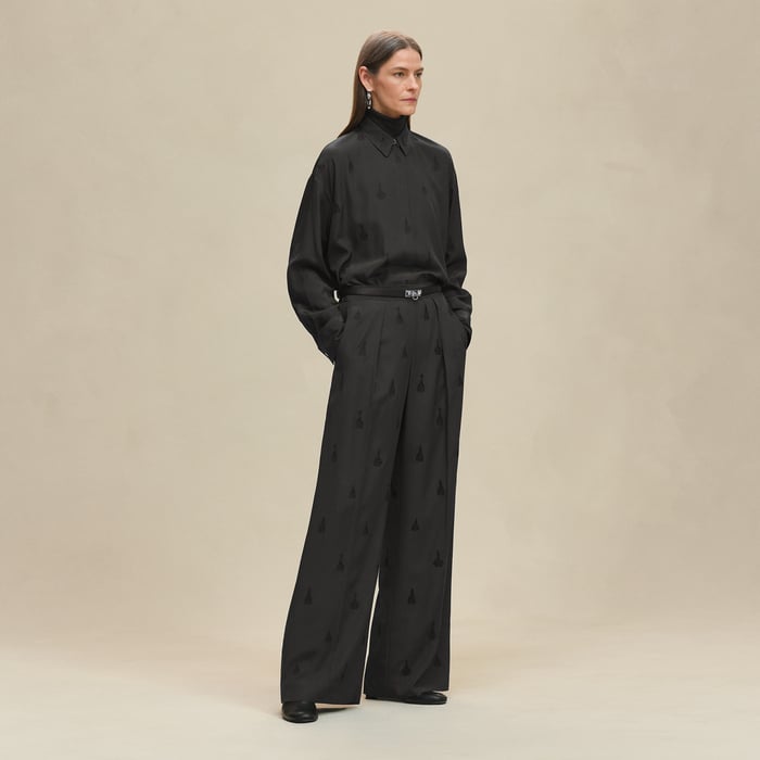 Gris Charbon Embroidered Shirt