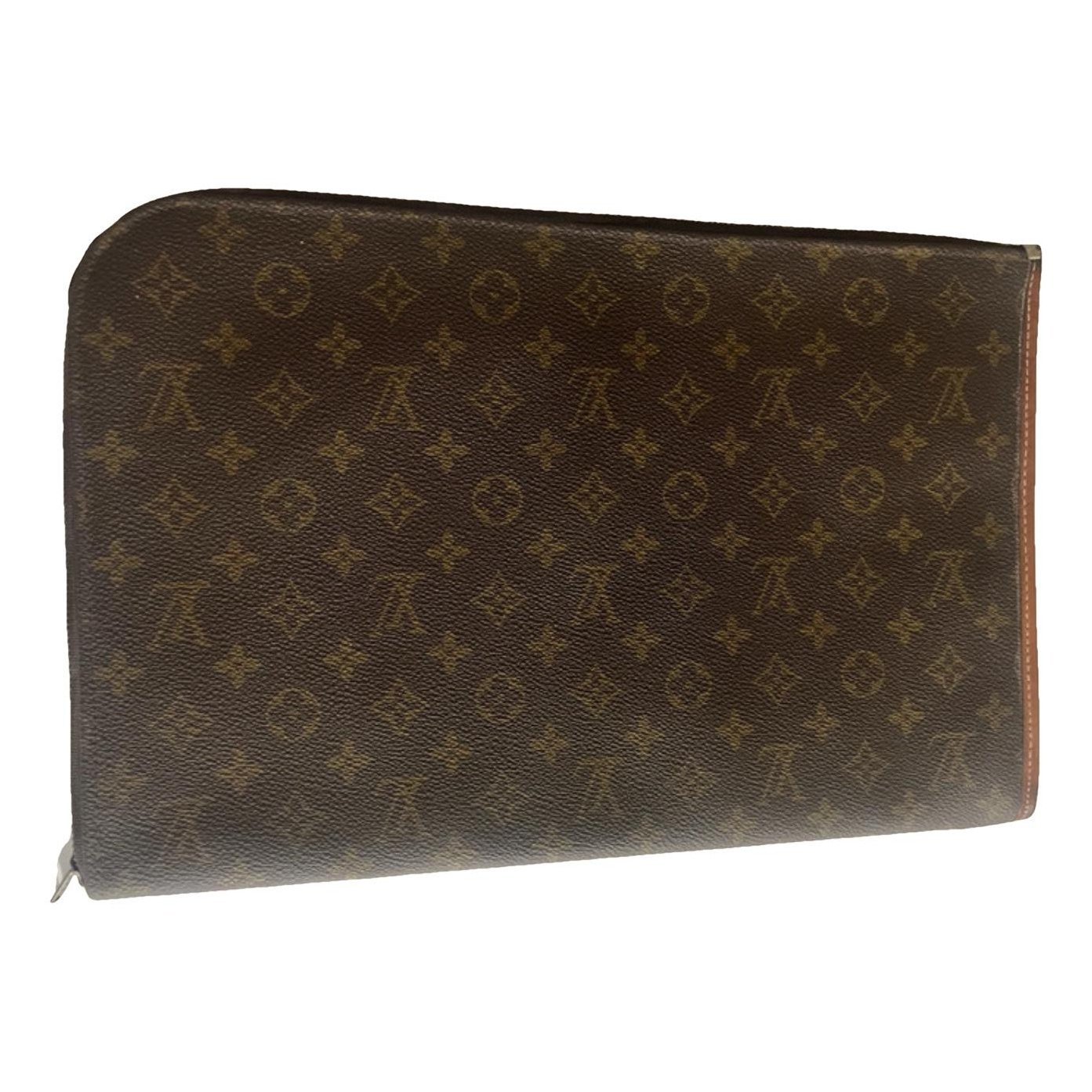 Leather clutch bag