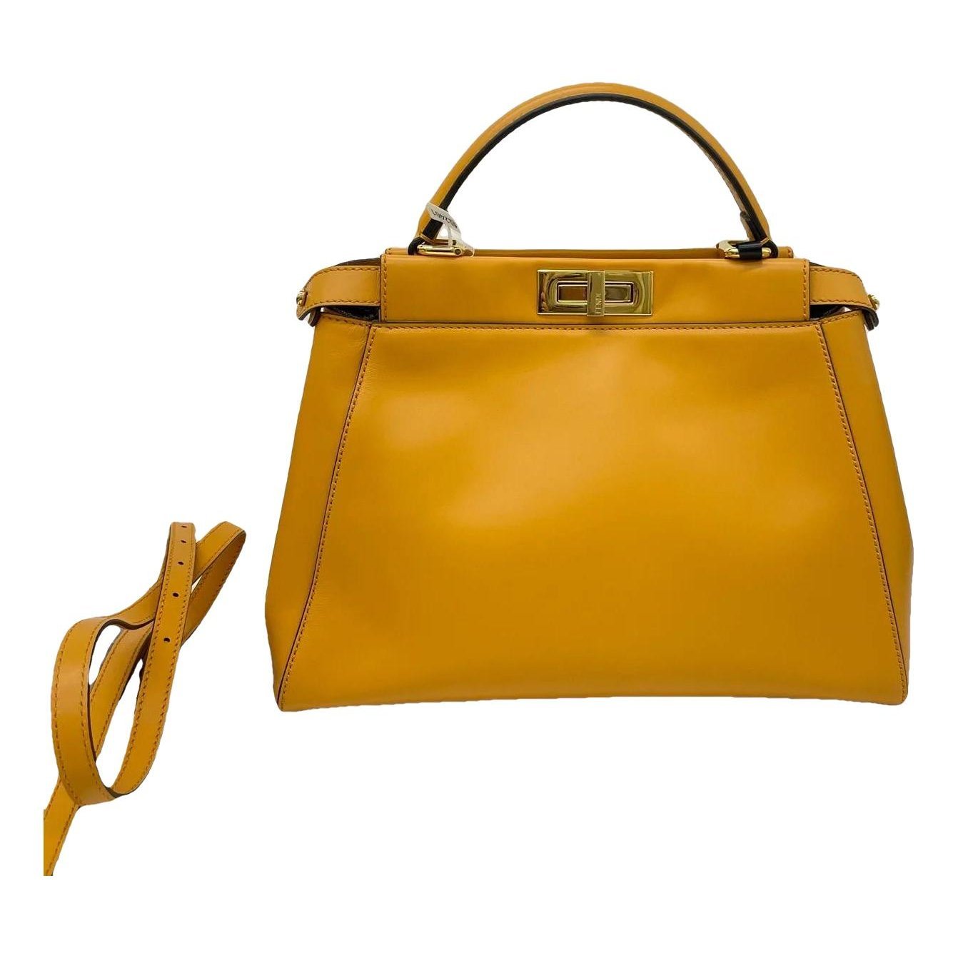 Peekaboo leather handbag