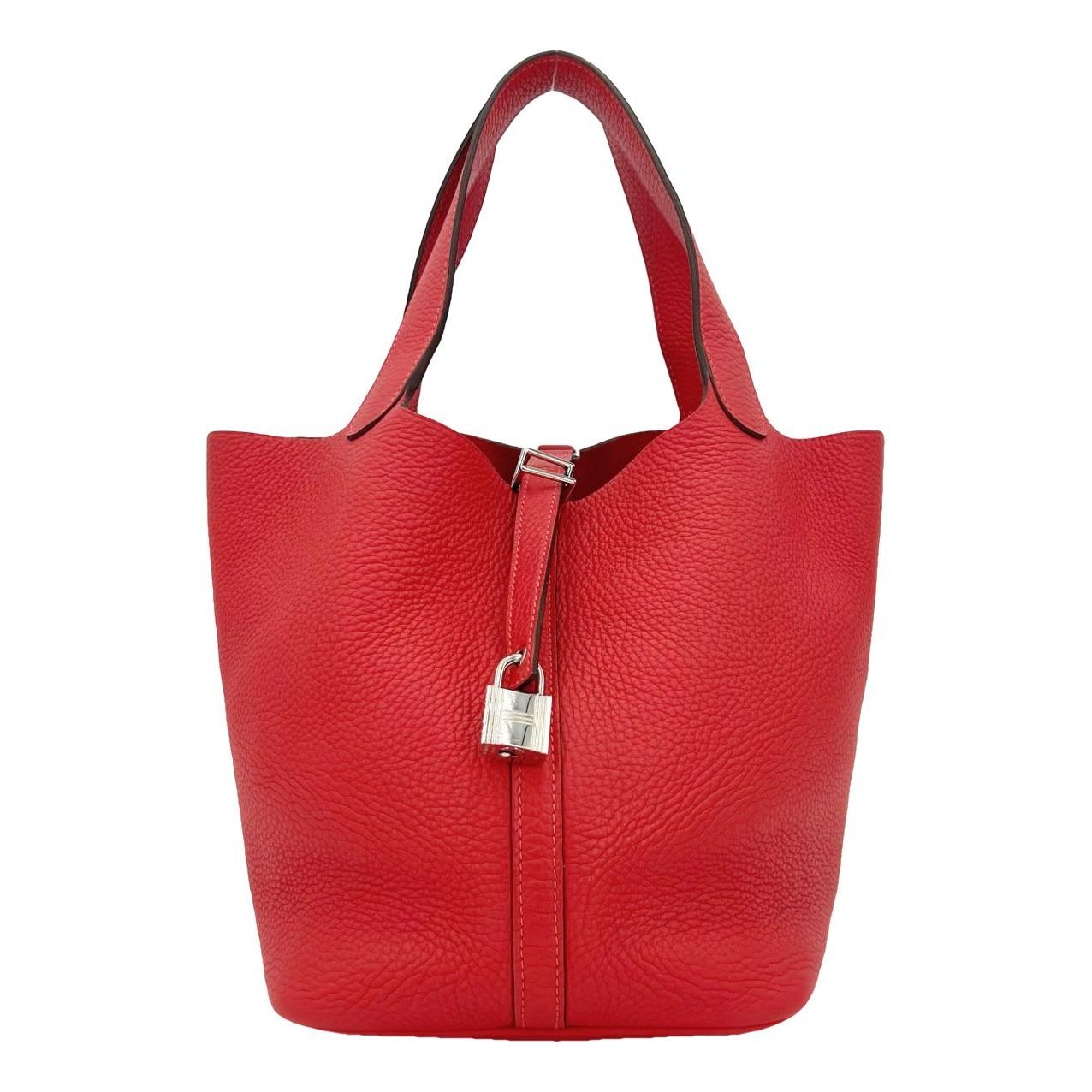 Picotin leather tote