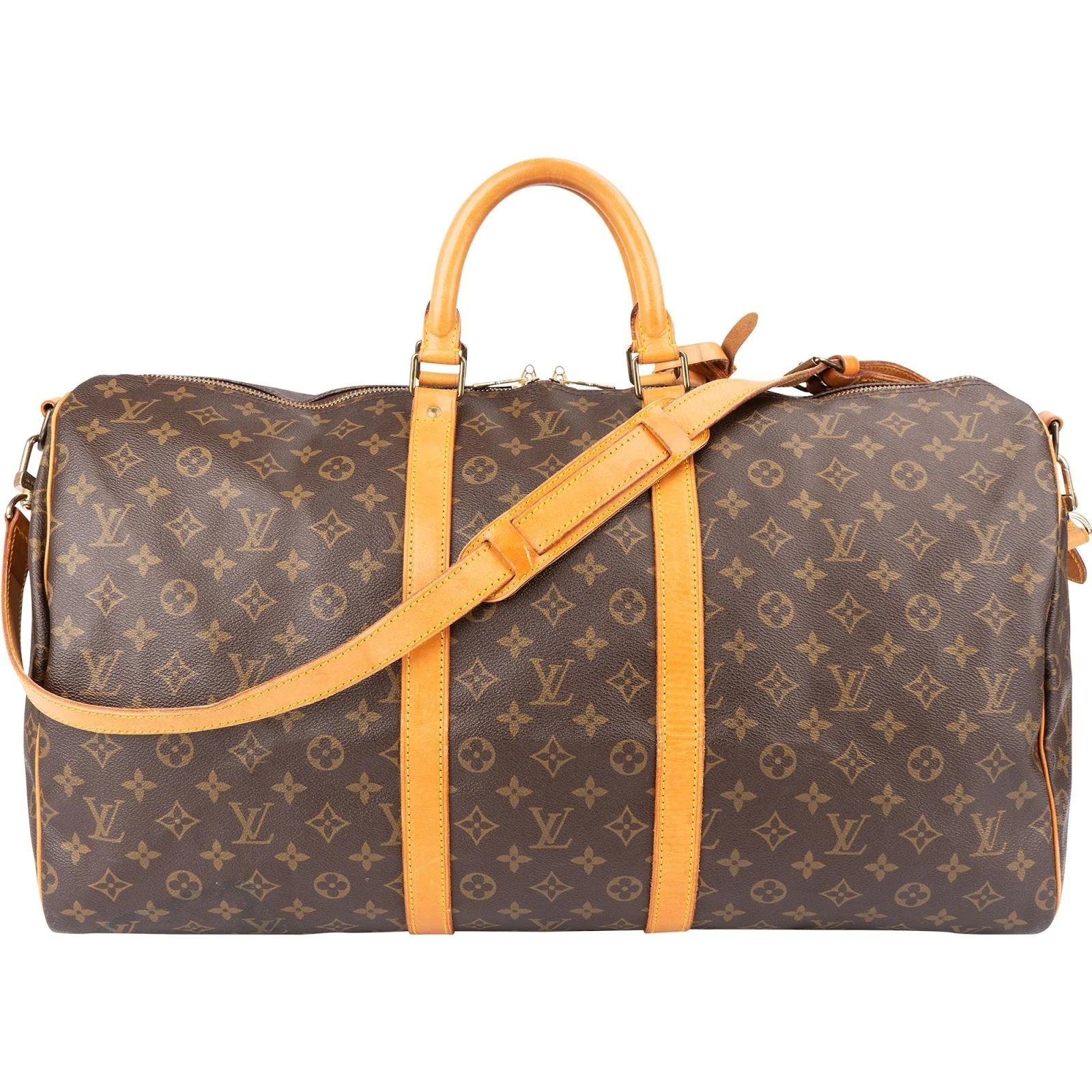 Keepall leather travel bag