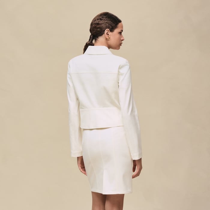 Blanc Naturel Double Cotton Twill Jacket