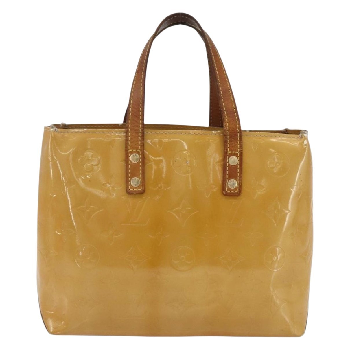 Reade patent leather handbag