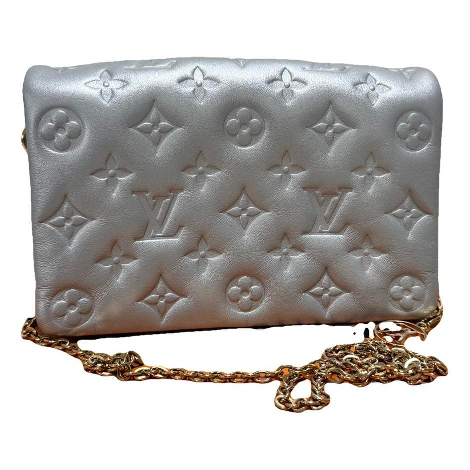 Leather clutch bag