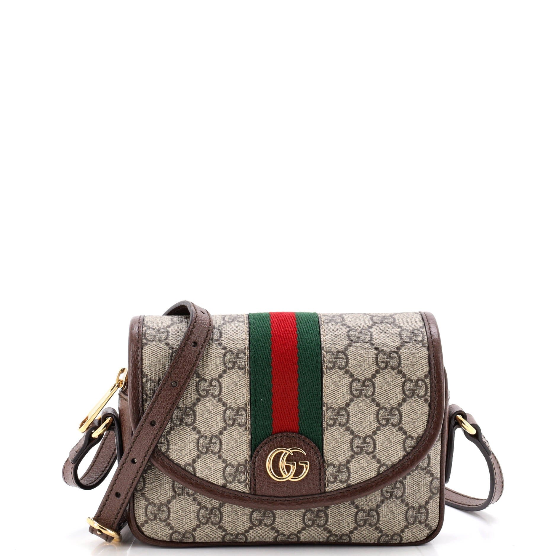 Ophidia Flap Shoulder Bag GG Coated Canvas Mini