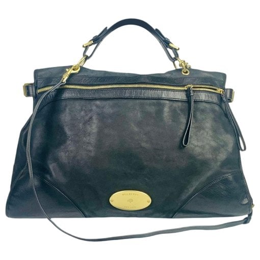 Leather clutch bag