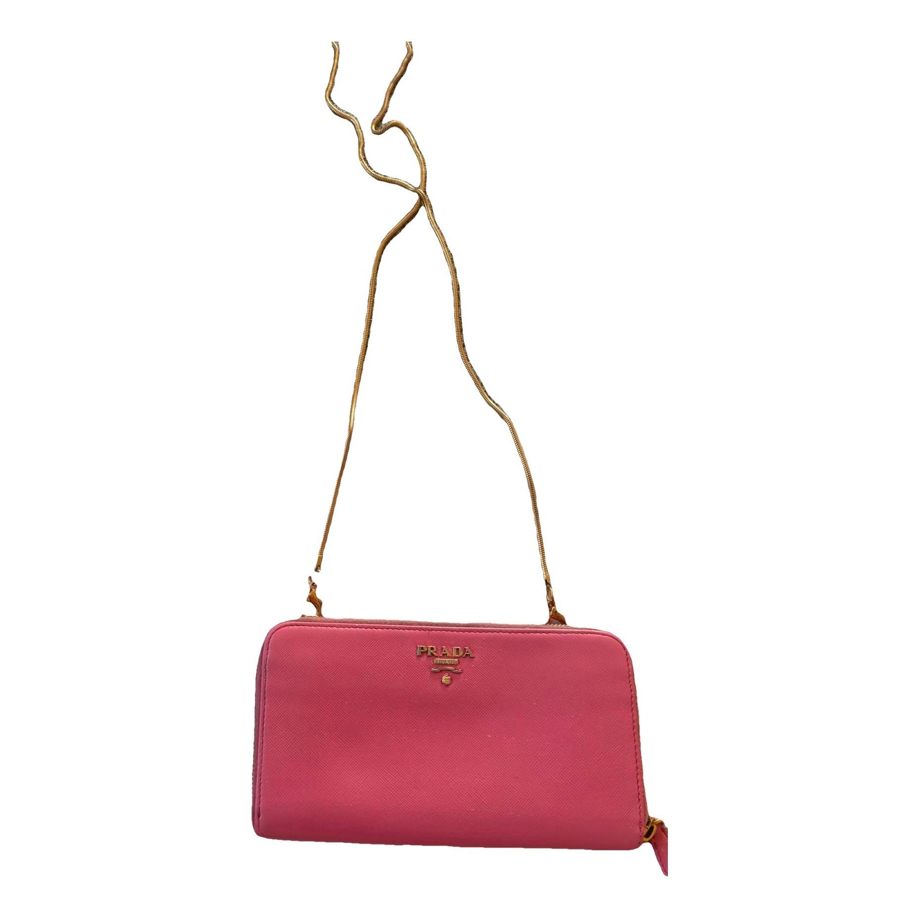 Leather clutch bag
