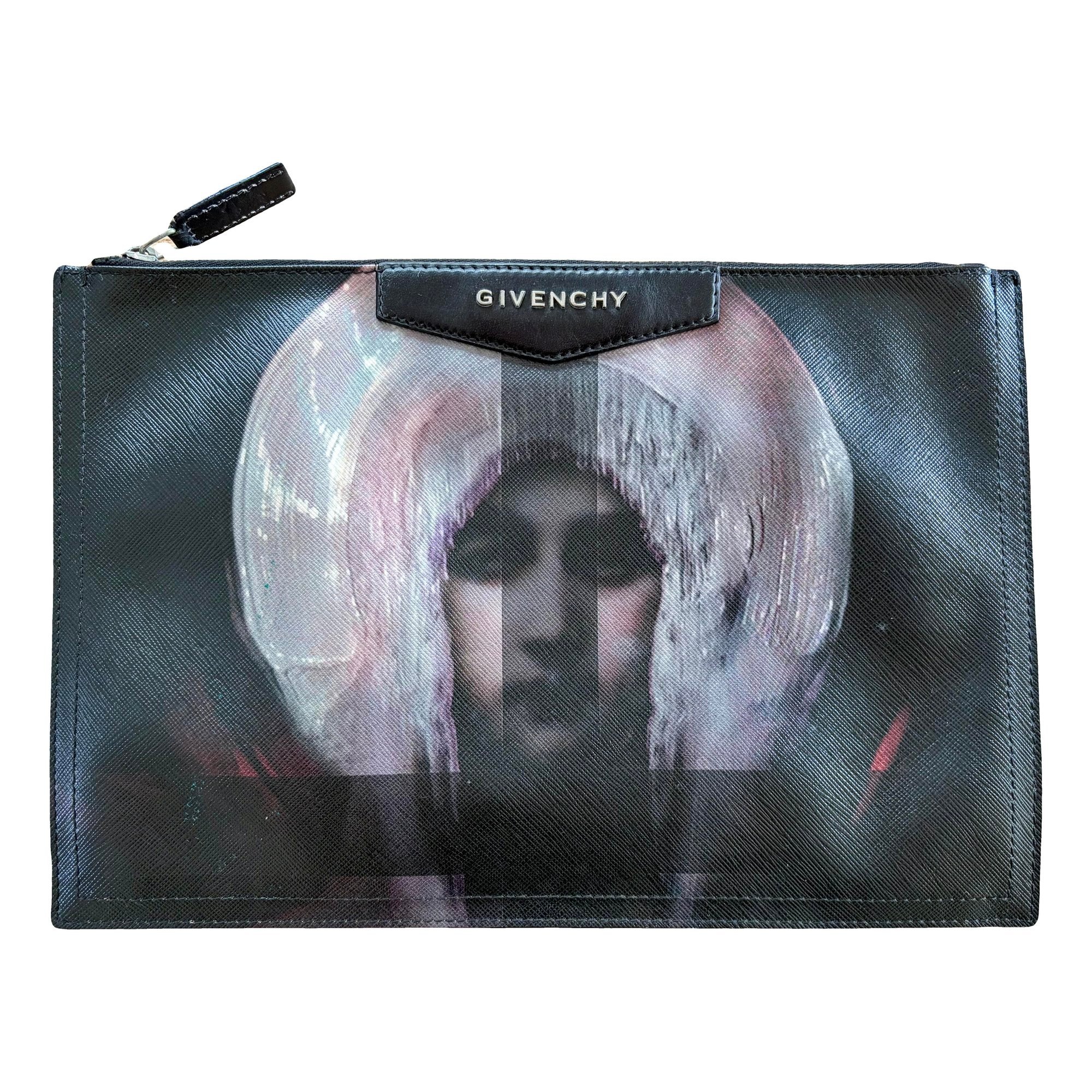 Vegan leather clutch bag