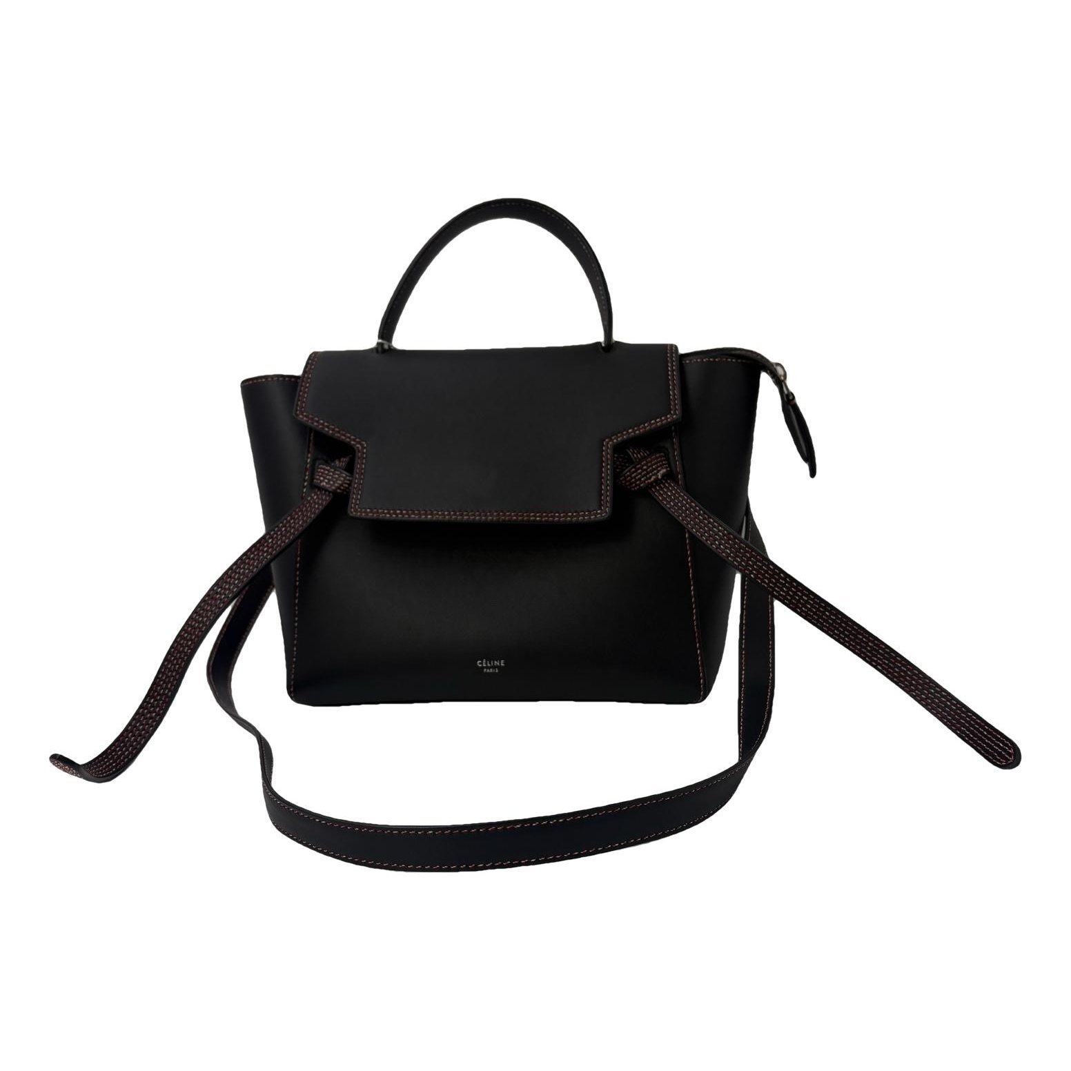 Belt leather handbag