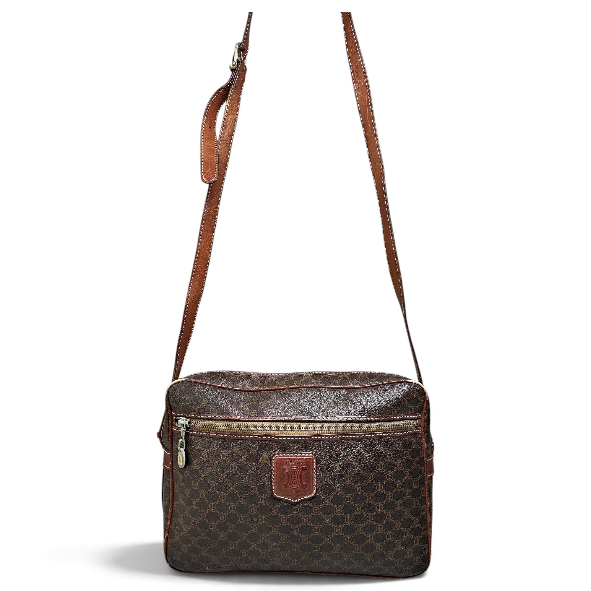 Triomphe leather handbag