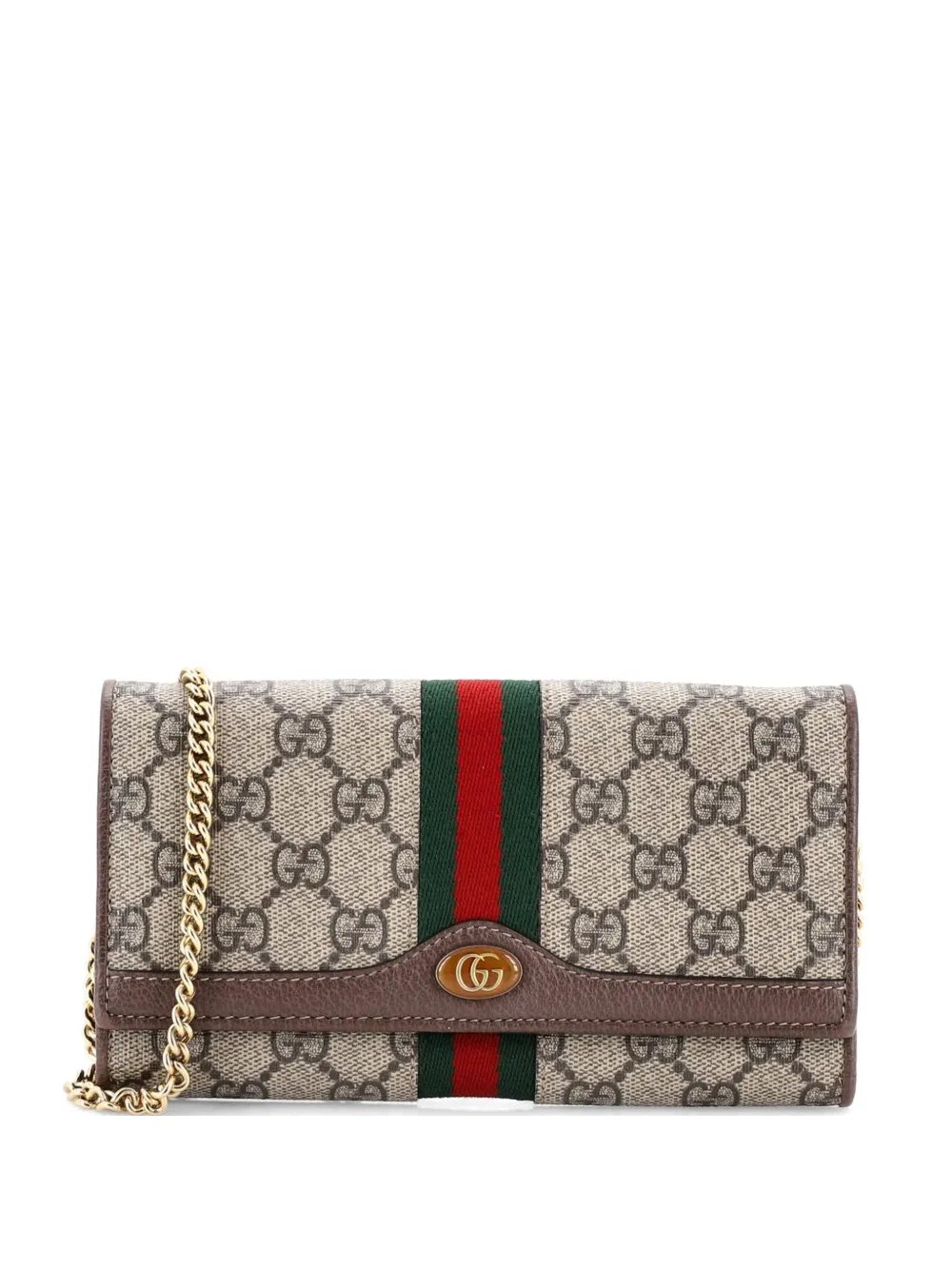 Ophidia Chain Wallet GG Coated Canvas crossbody bag