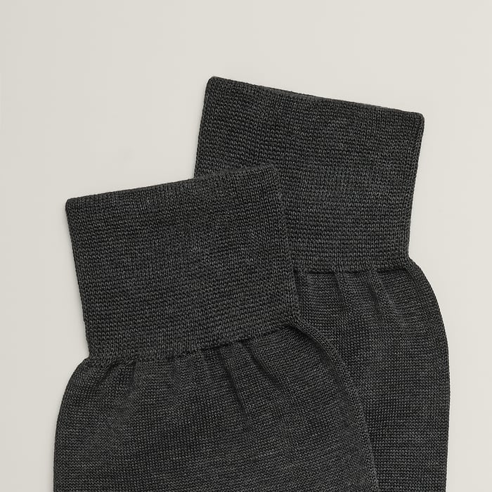 Anthracite "H" Embroidery Socks