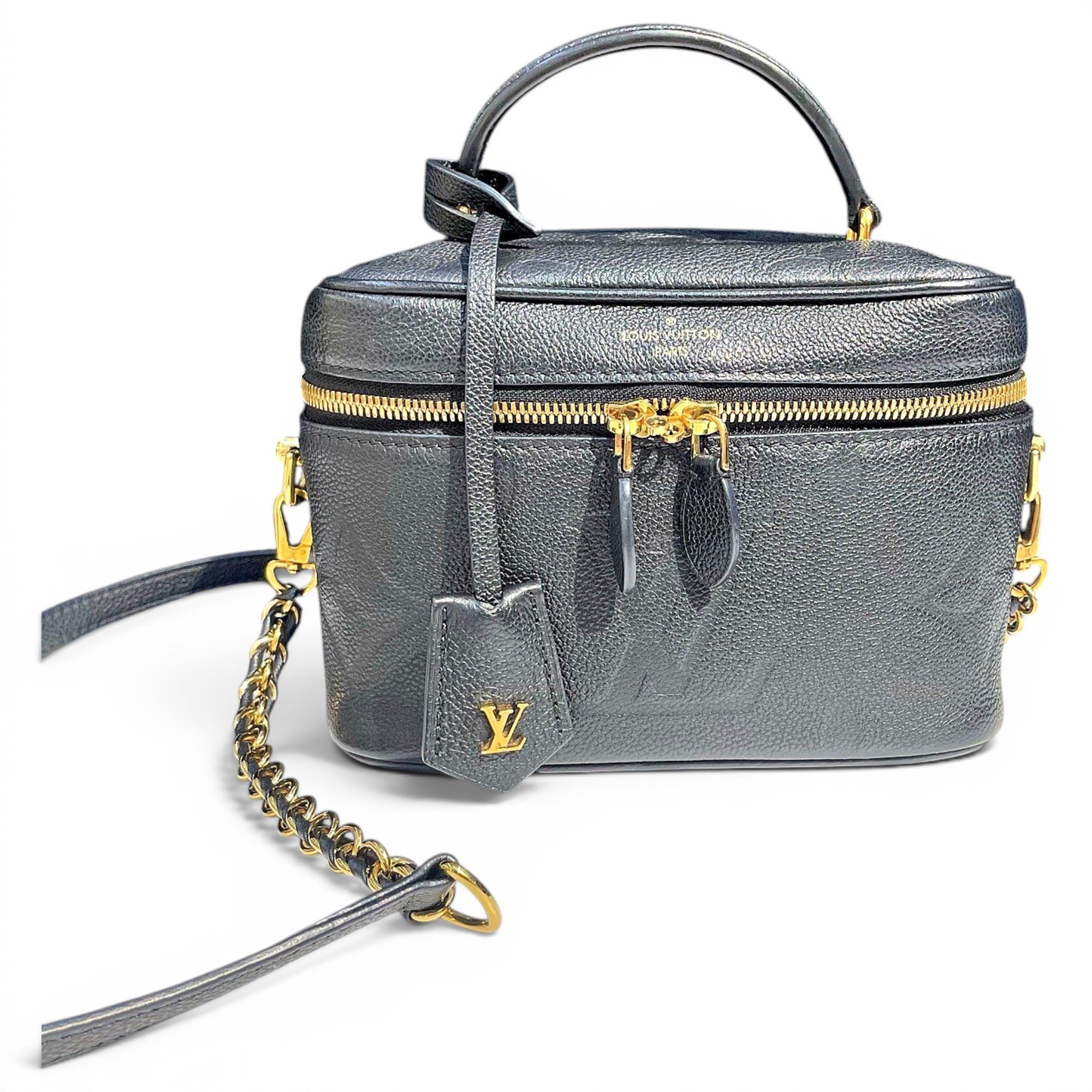Vanity leather handbag