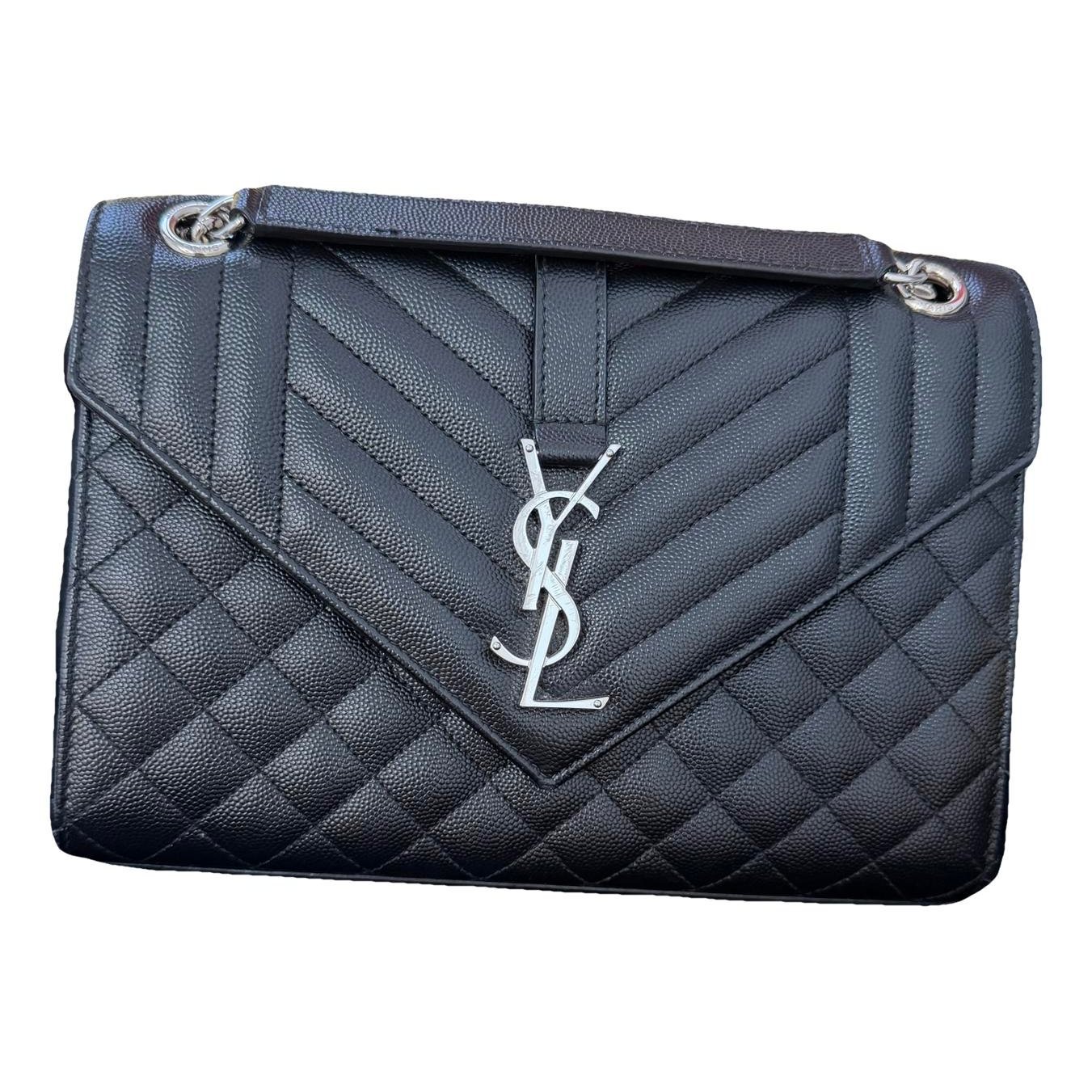 Envelope leather handbag