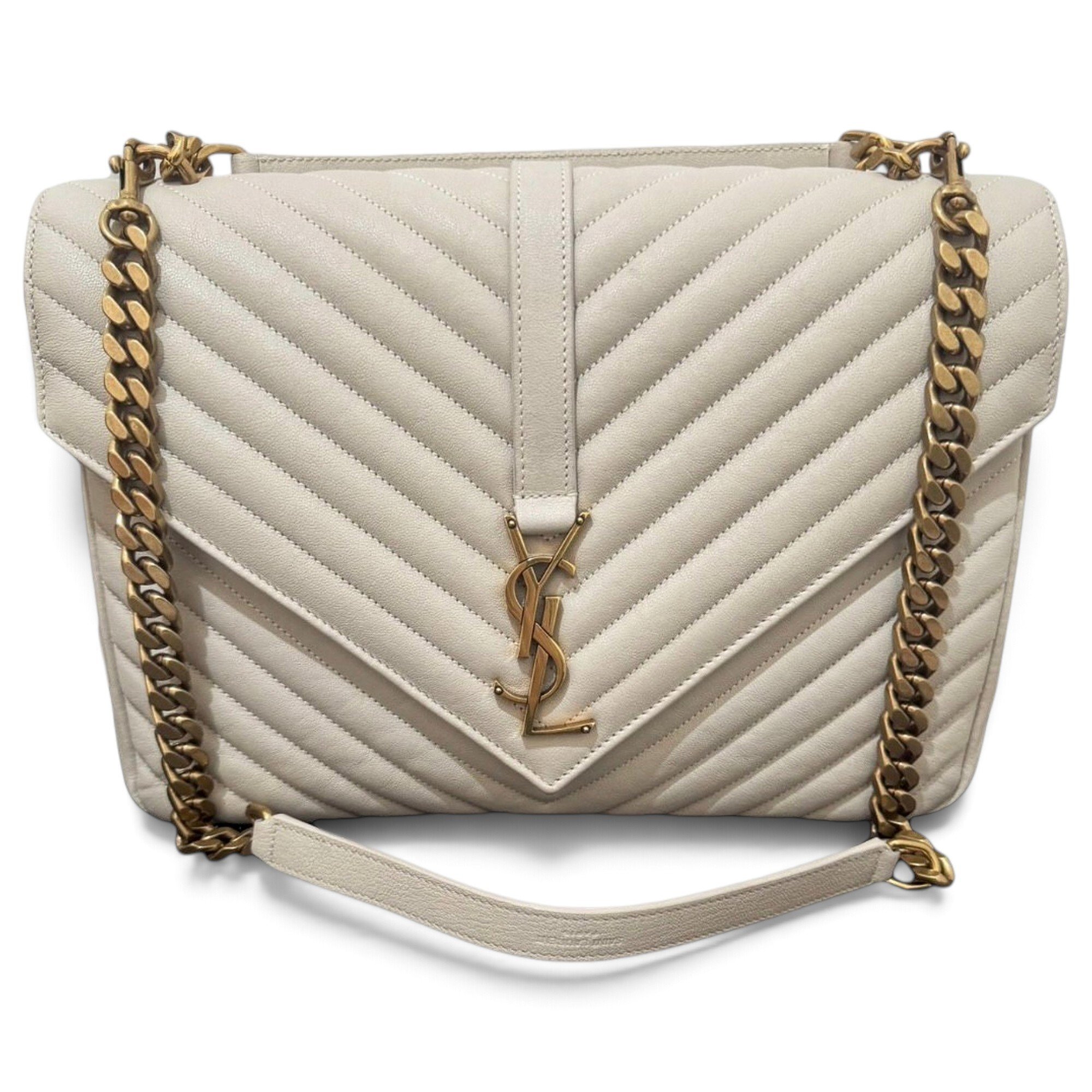 Collége monogramme leather handbag