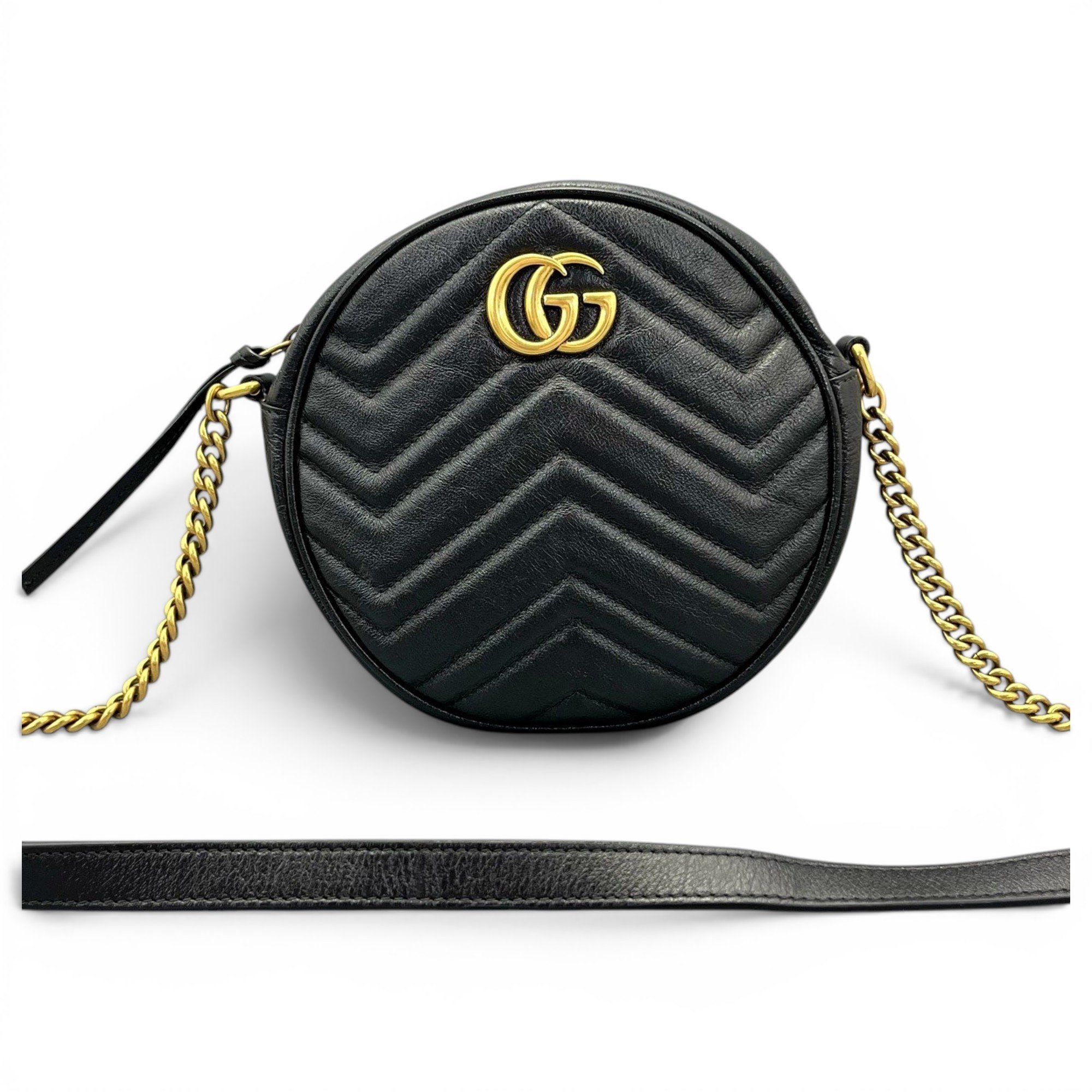 GG Marmont Circle leather crossbody bag