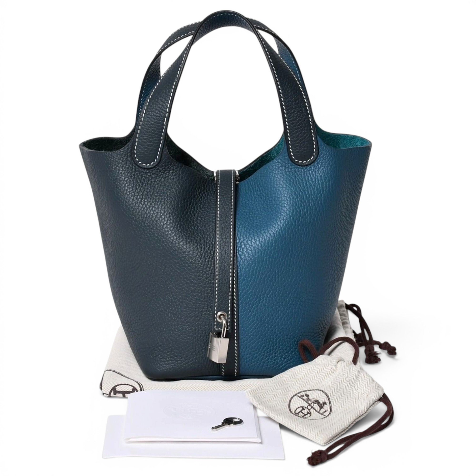 Picotin leather handbag