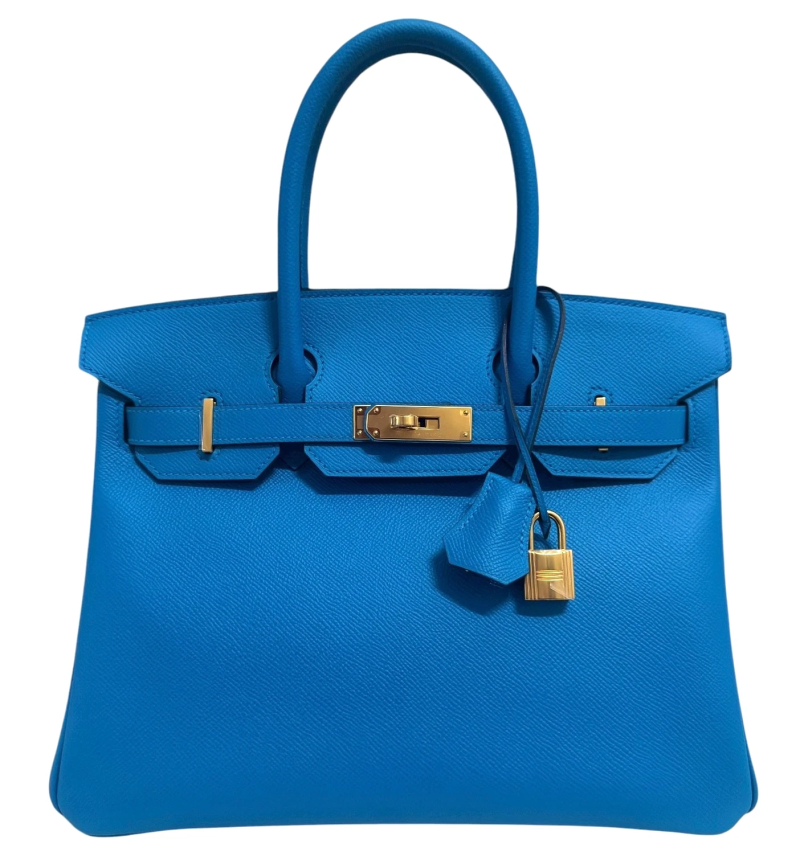 Hermes Bleu Zanzibar Epsom Birkin 30 Gold Hardware, 2018