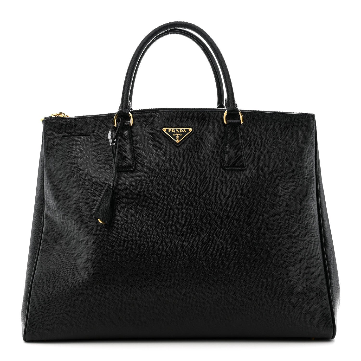 Prada Saffiano Lux Extra Large Galleria Double Zip Tote Black