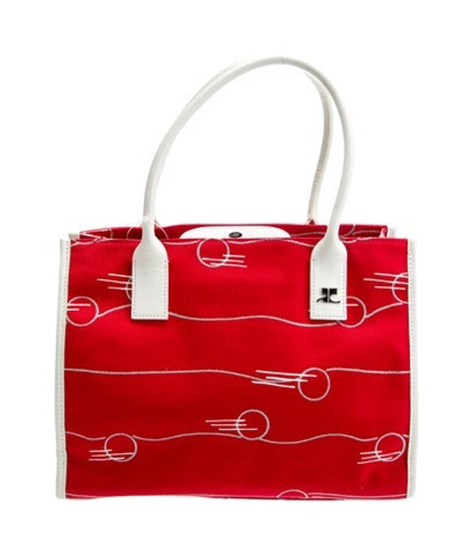 Courreges Canvas Top Handle Bag