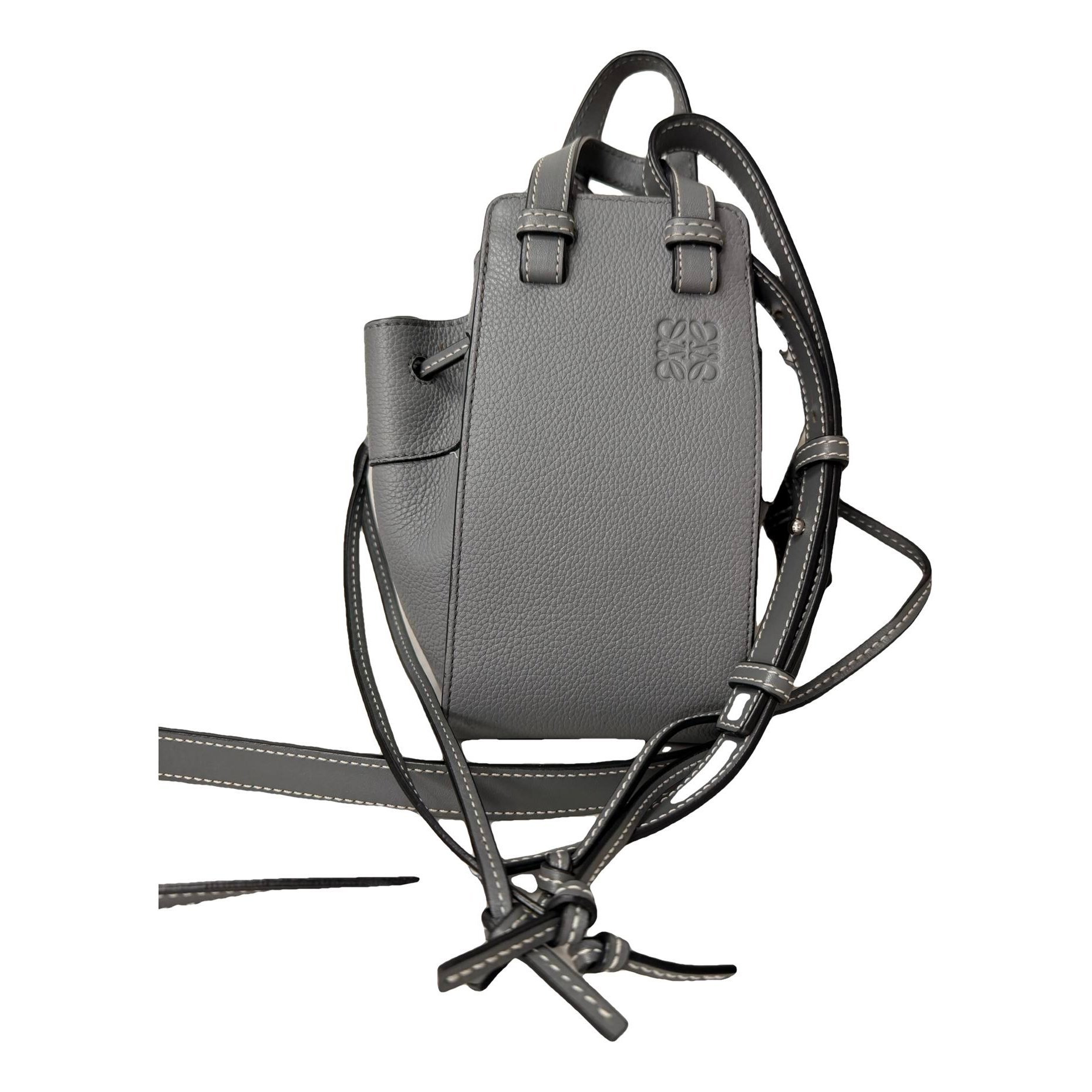 Hammock leather handbag