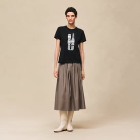 Printed straight t-shirt