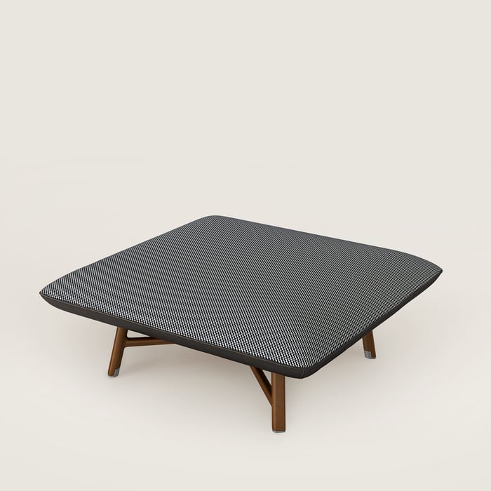Les Necessaires d'Hermès "Carre d'Assise" Low Stool, Medium Model