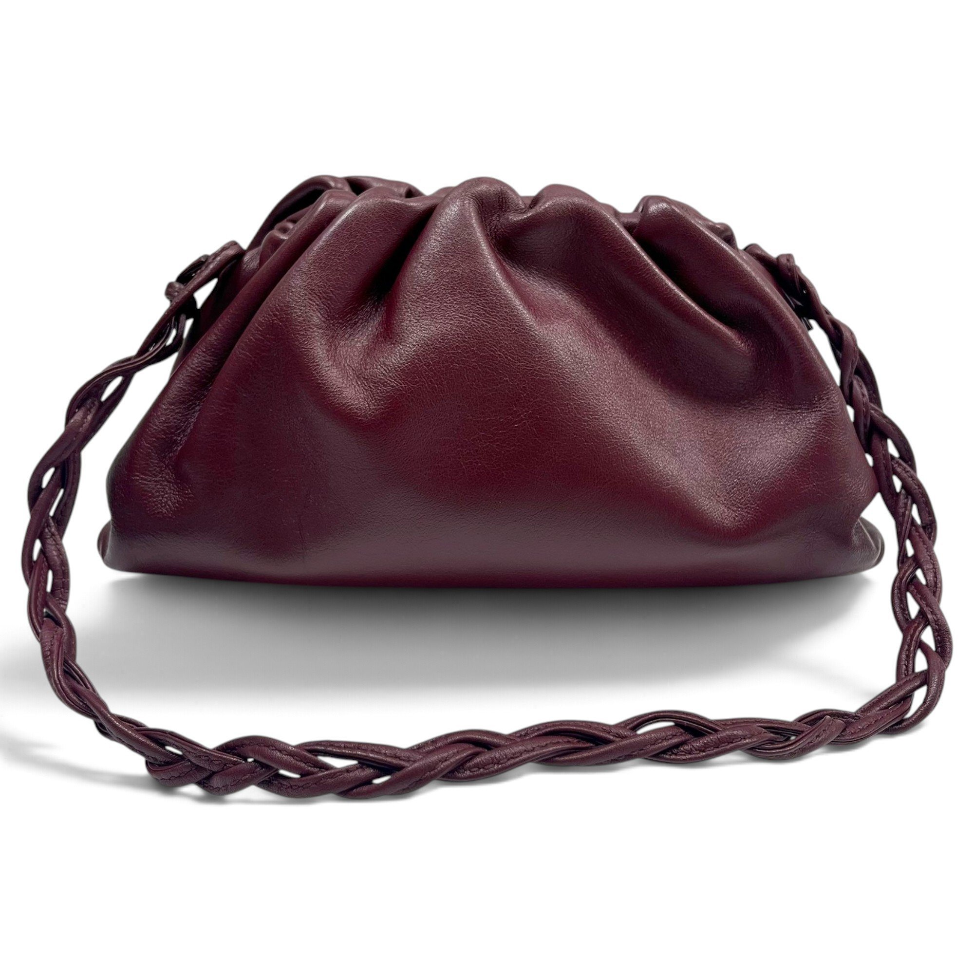 Pouch leather handbag