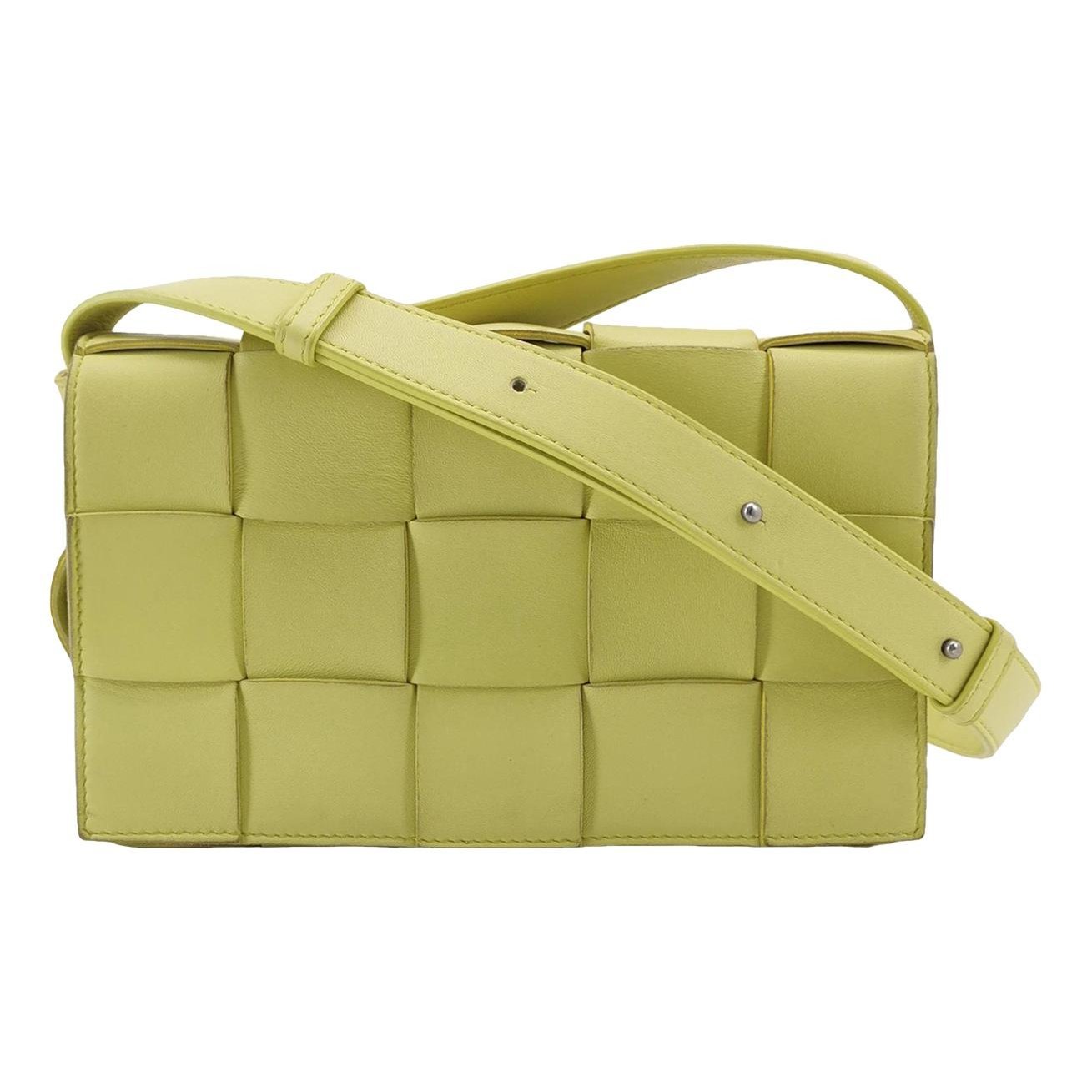 Cassette leather handbag