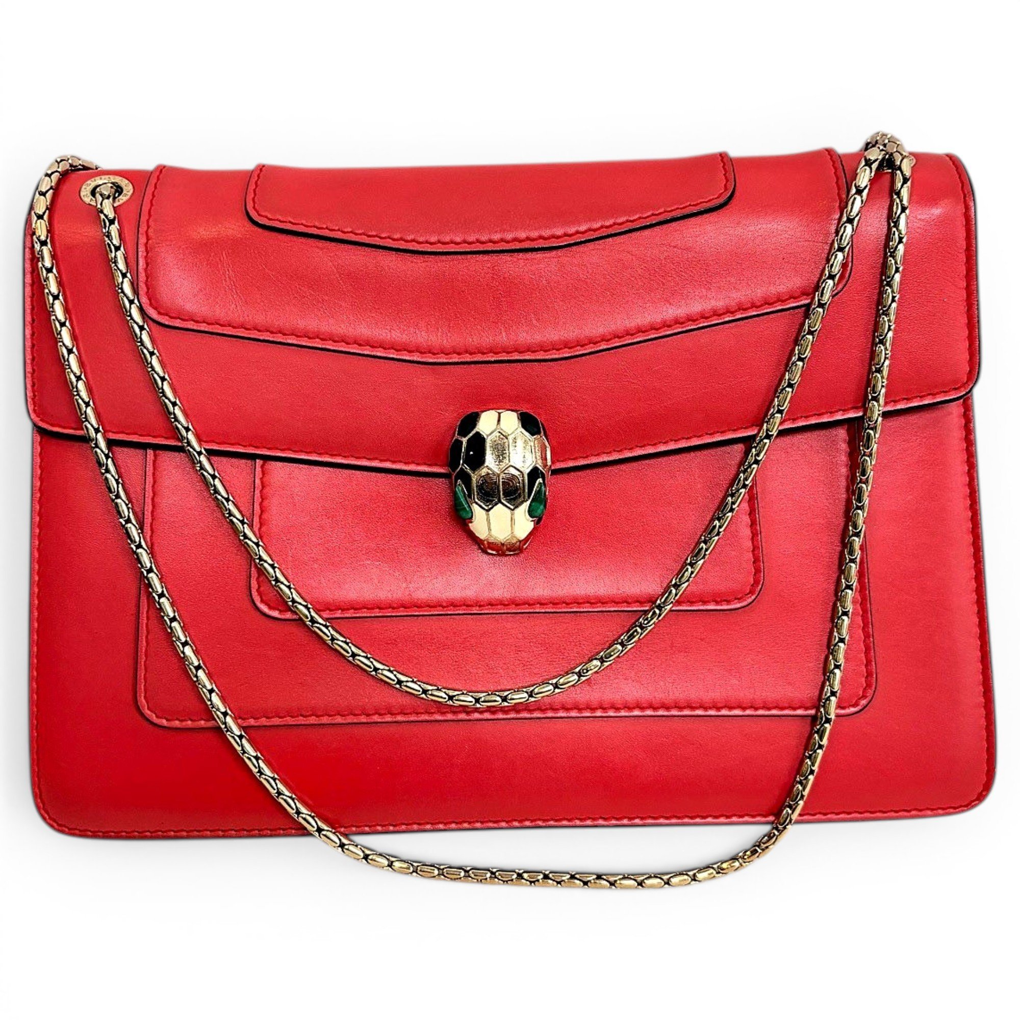 Serpenti leather crossbody bag