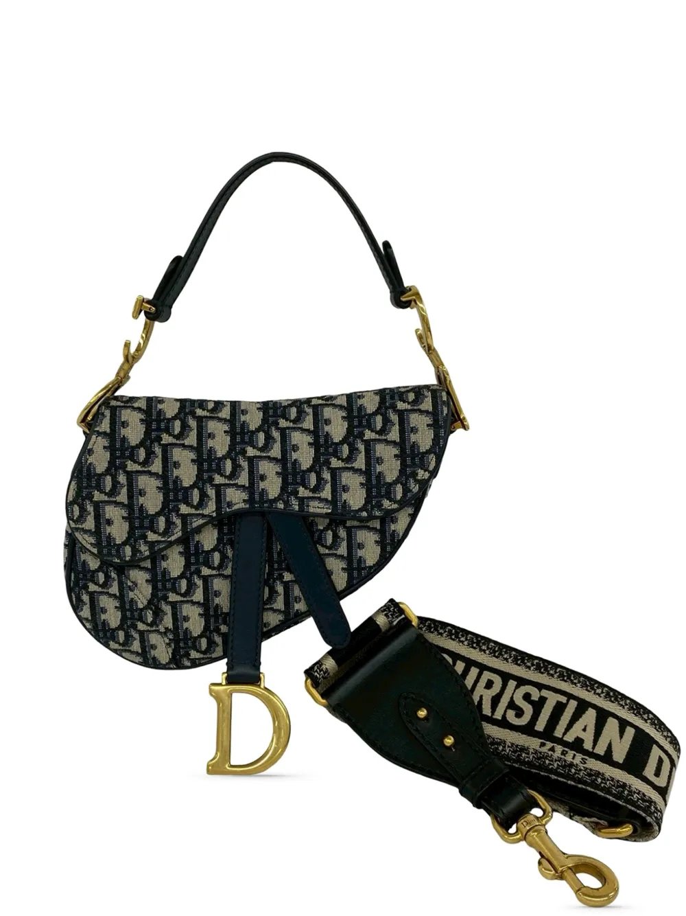 2010-2026 Mini Oblique Canvas Saddle Bag satchel