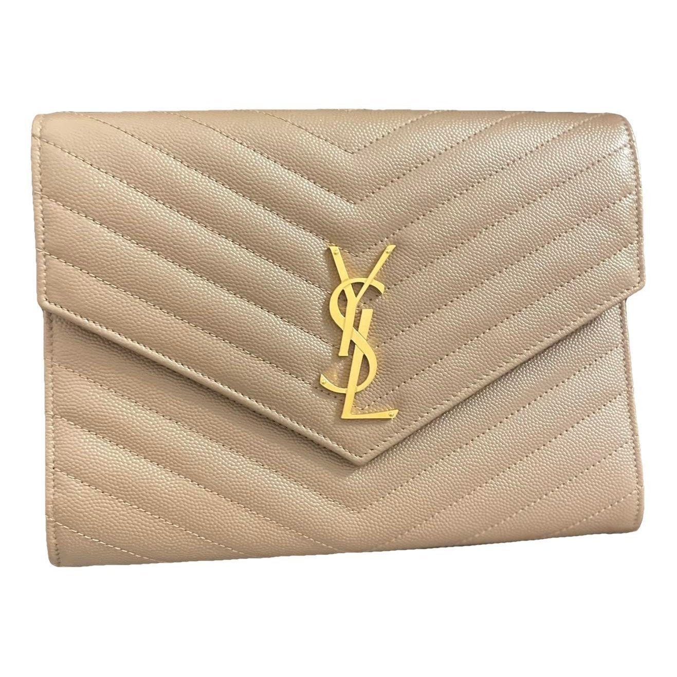 Cassandre leather clutch bag