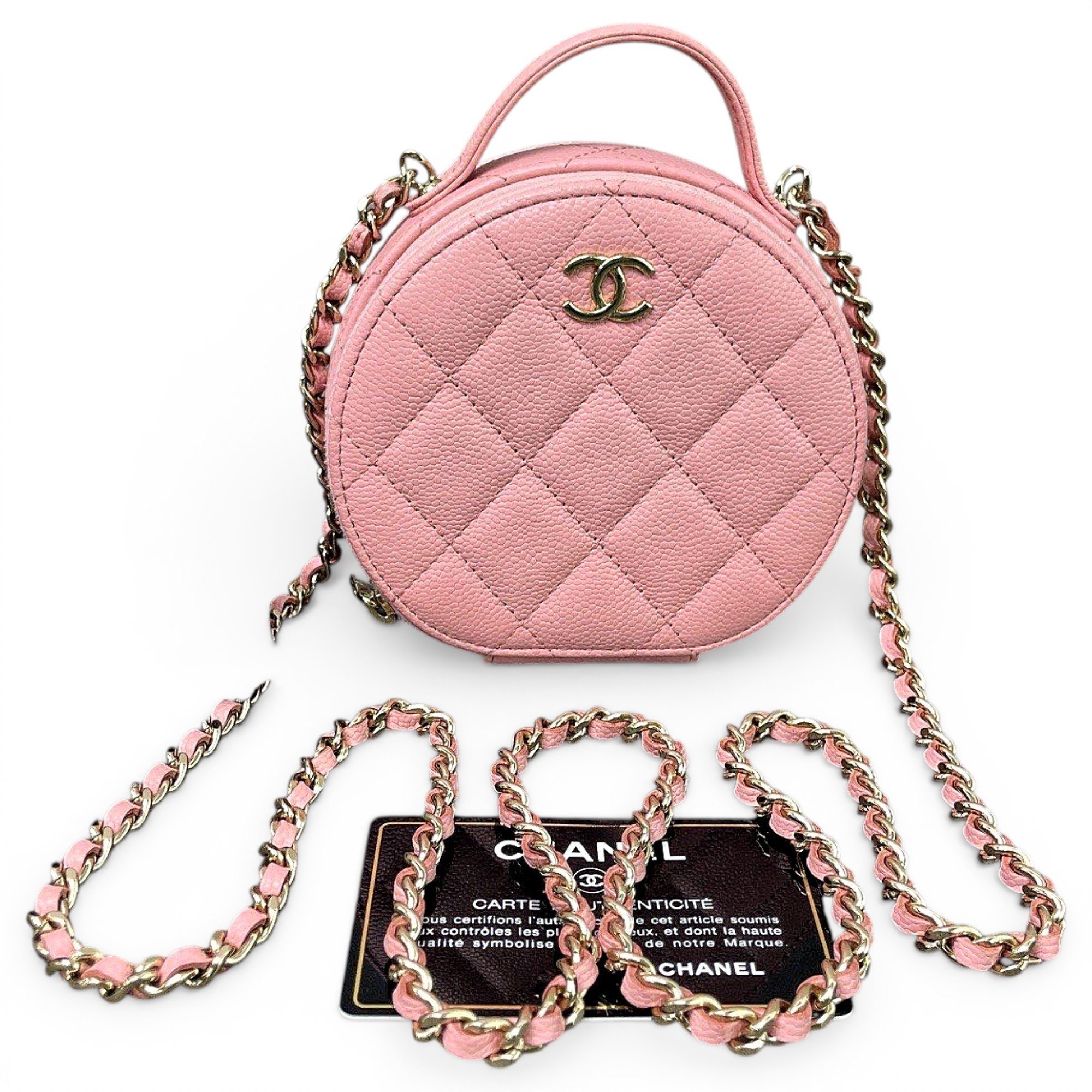 Vanity leather handbag
