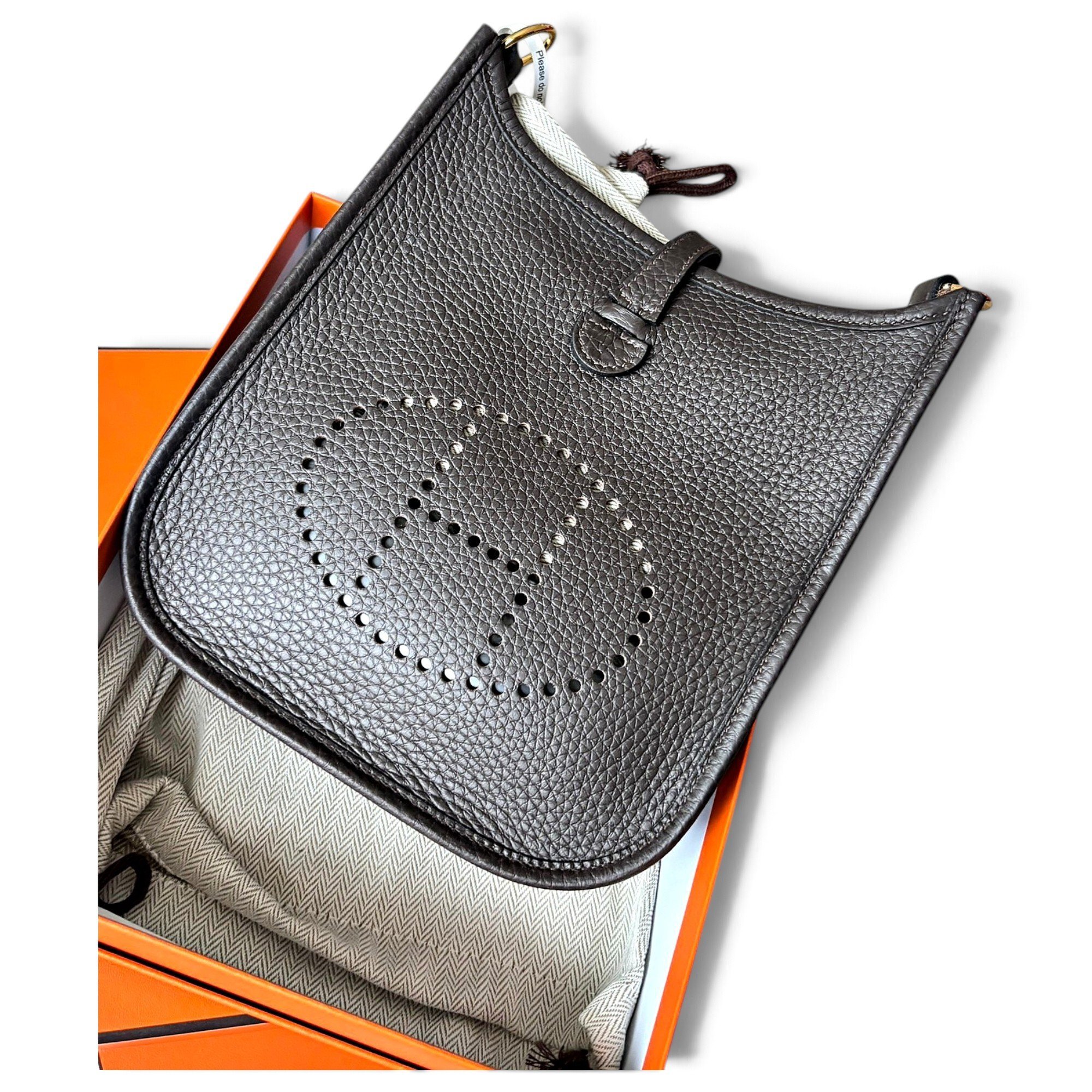 Hermes Evelyne Handbag Ébène