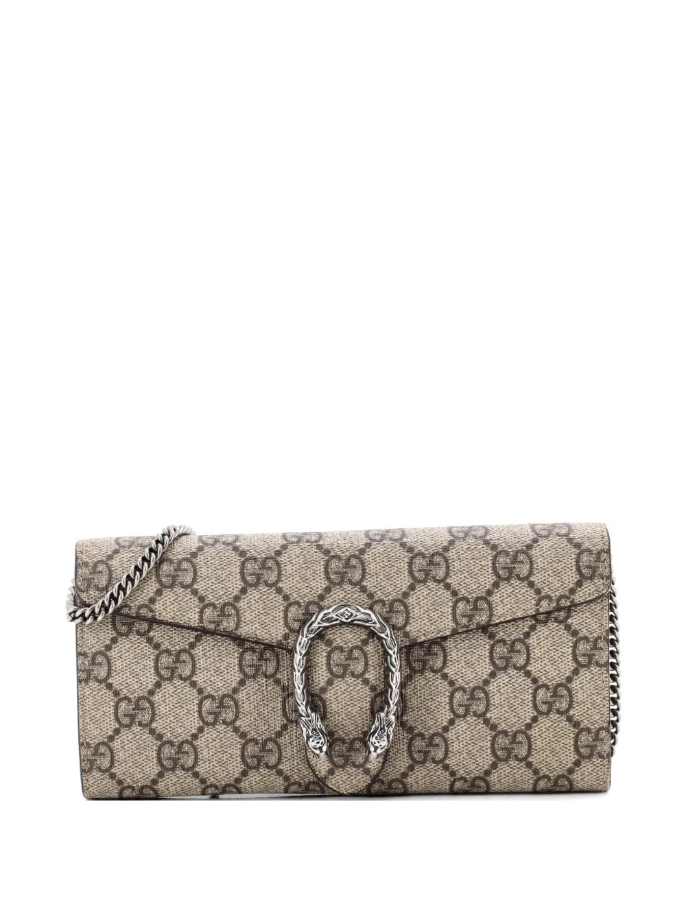 Dionysus Chain Wallet GG Coated Canvas Long clutch bag