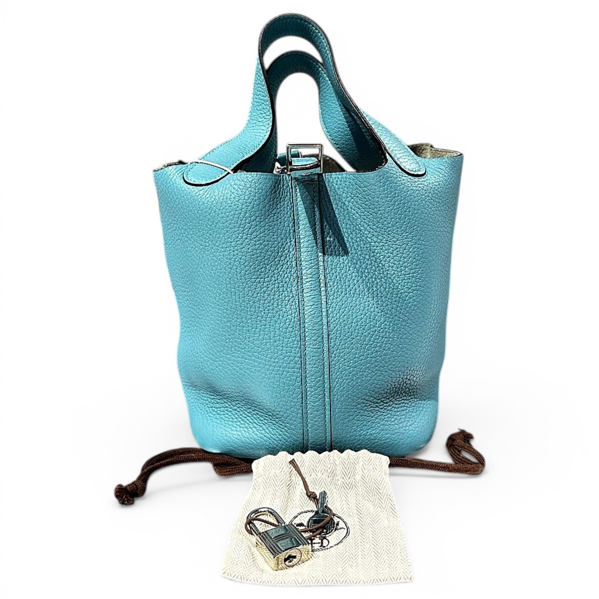 Picotin leather handbag