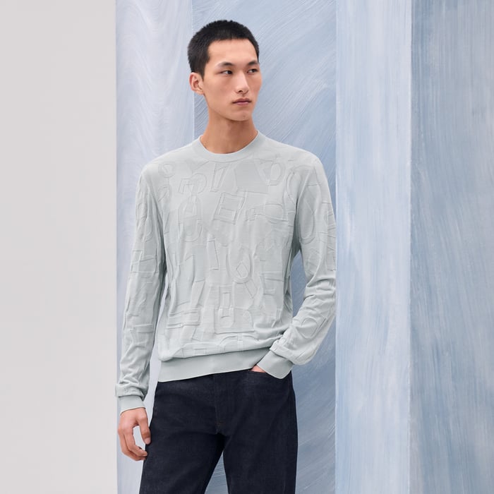 Brume "Fragments Equestres" Crewneck Sweater
