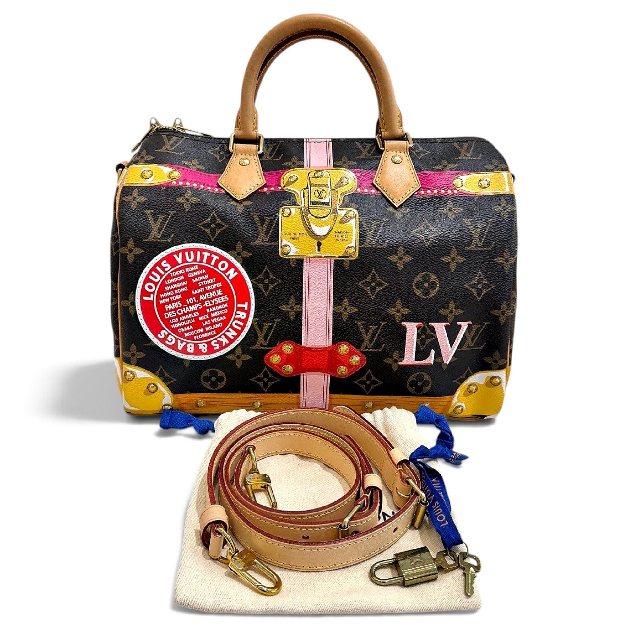 Speedy leather handbag