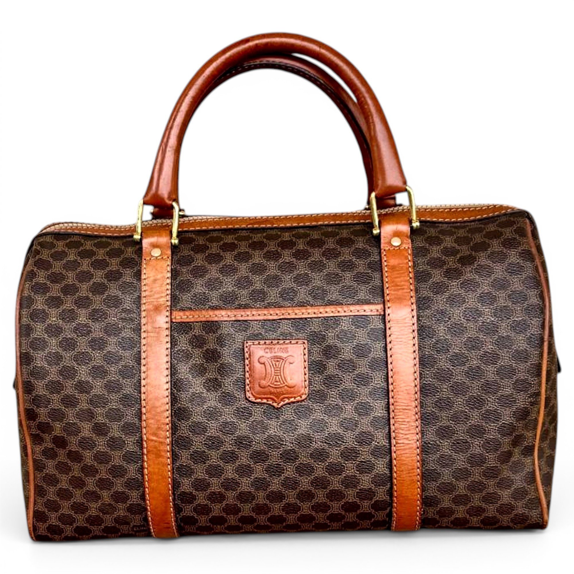 Leather travel bag