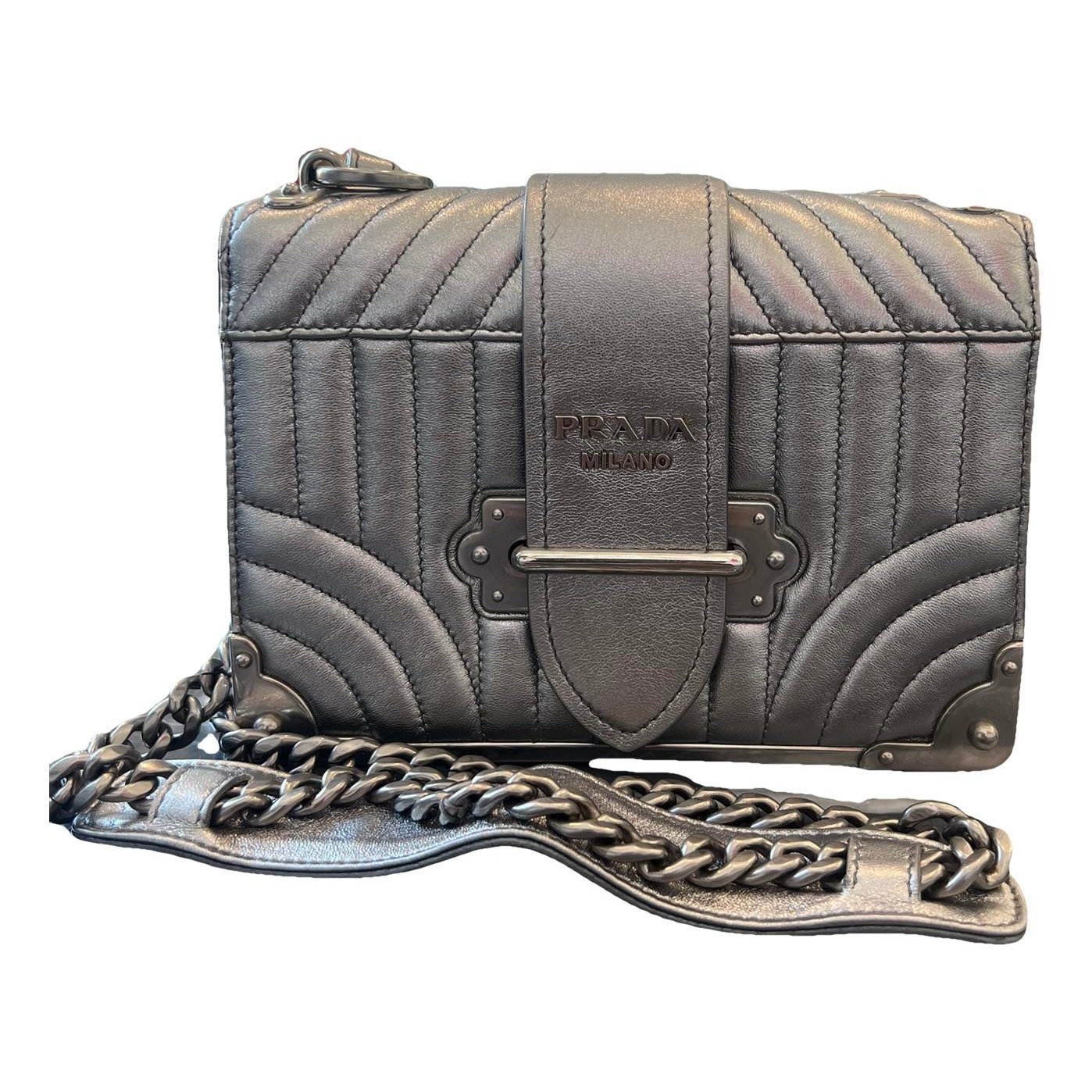 Diagramme leather clutch bag