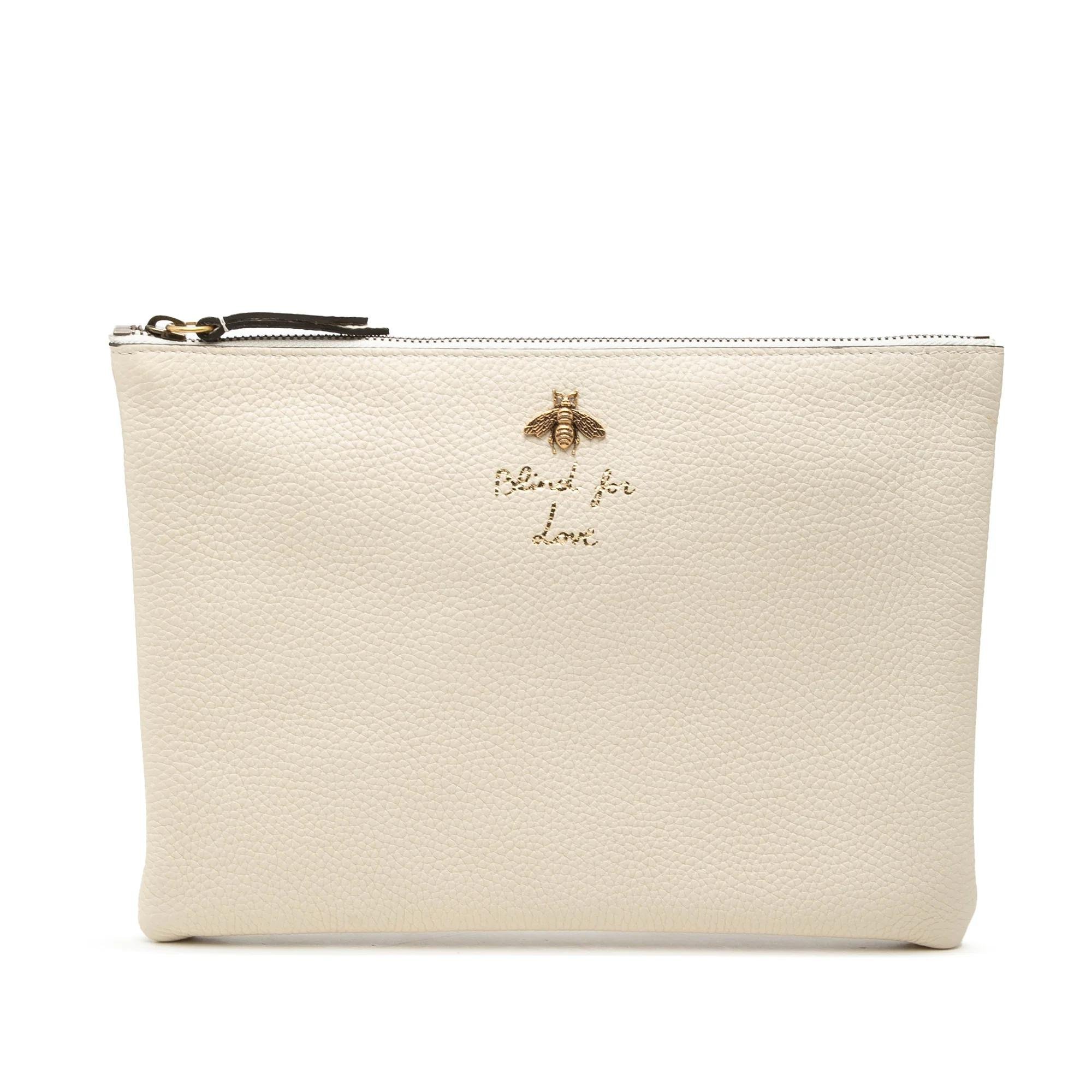 Pony-style calfskin clutch bag