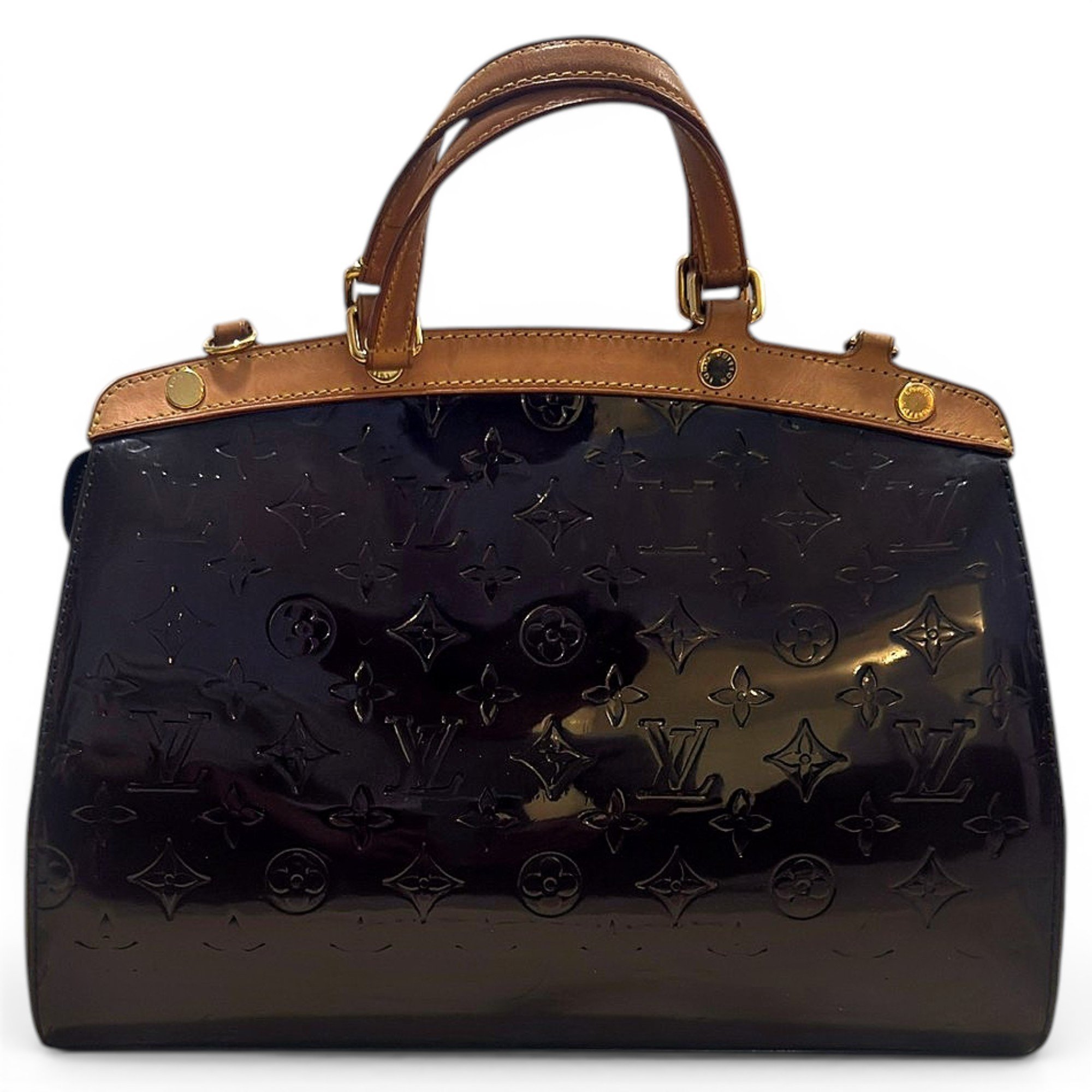 Bréa patent leather handbag