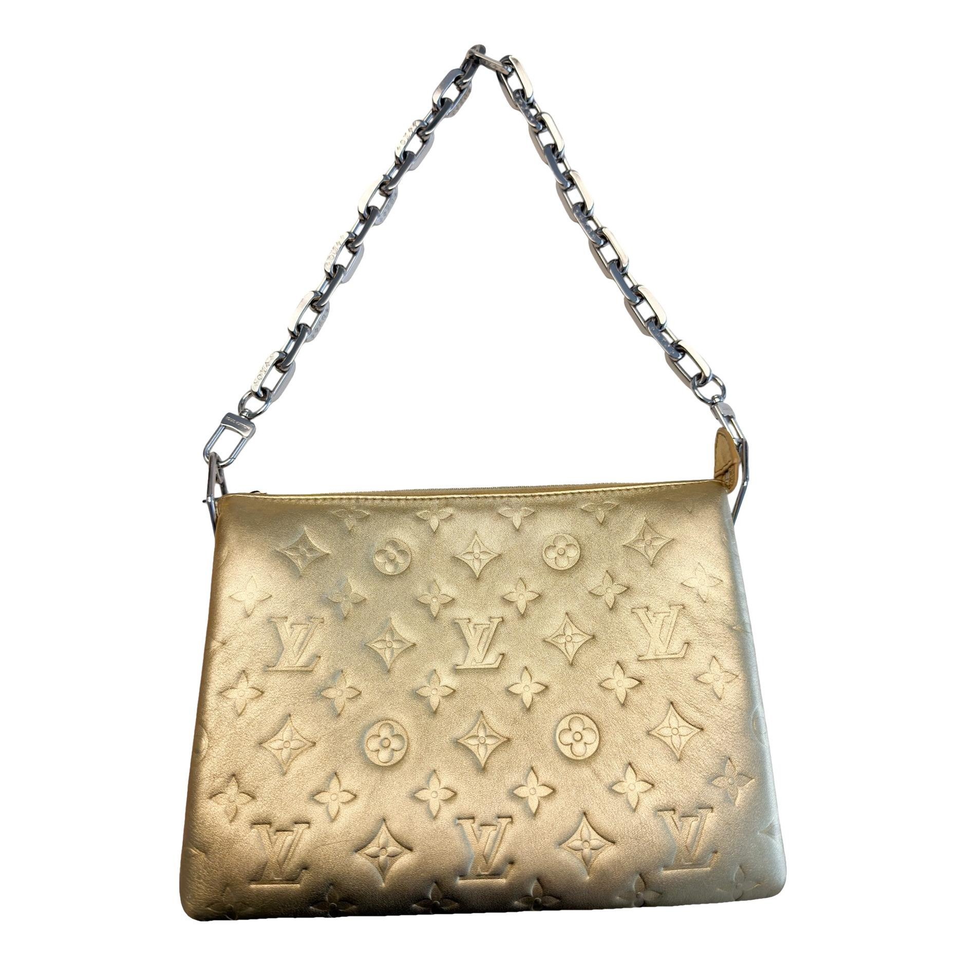 Coussin leather handbag