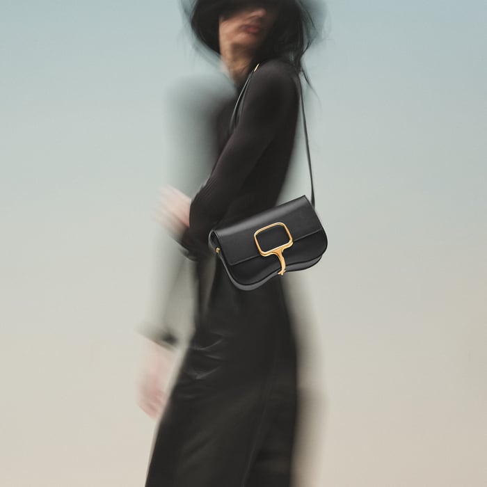 Gold Hermès Della Cavalleria Elan Bag