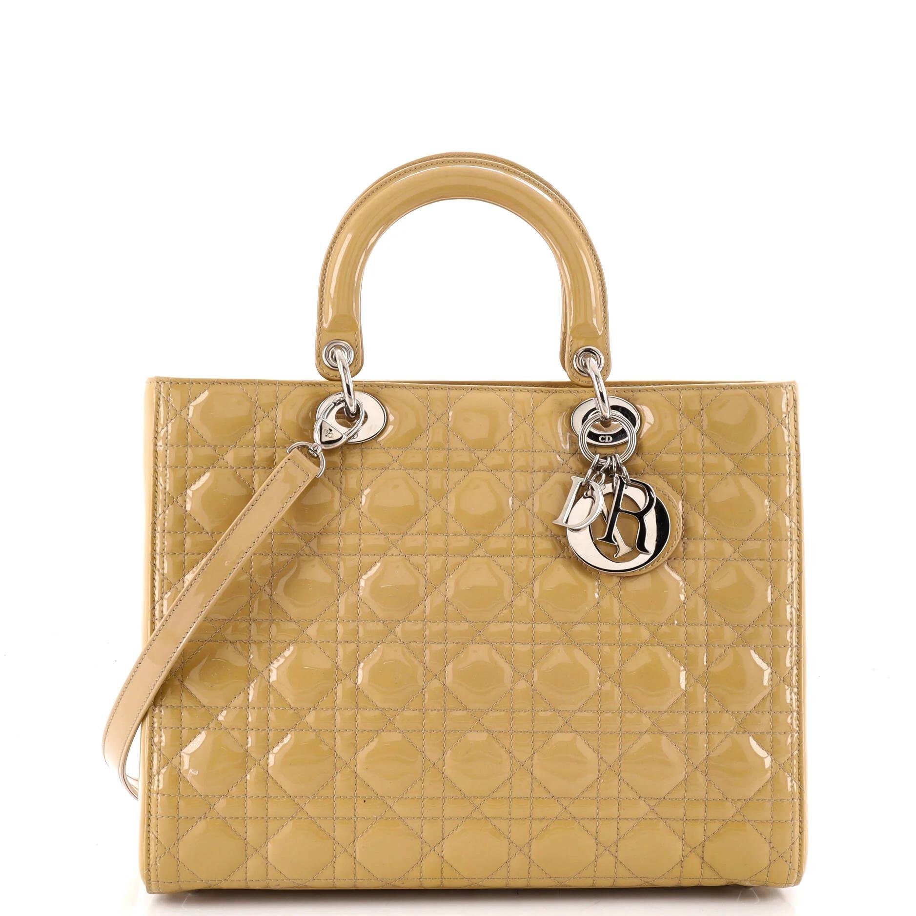 Patent leather handbag