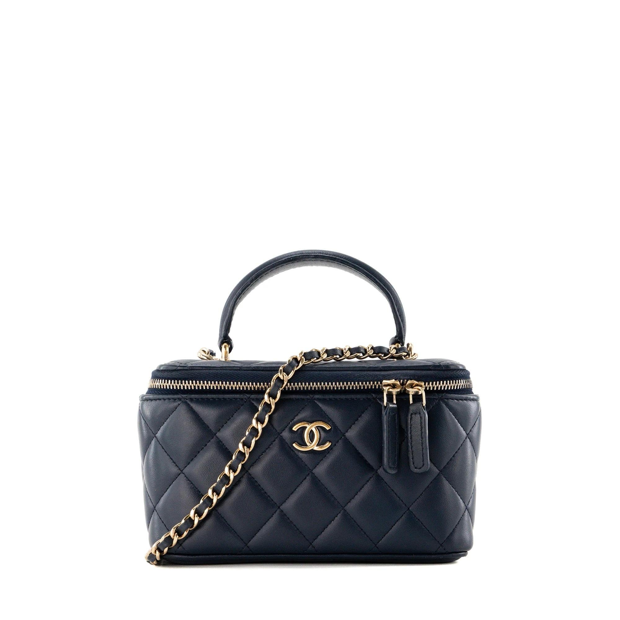 Trendy CC Vanity leather crossbody bag
