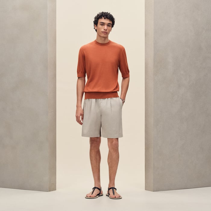 Orange Brûlé "H Etriviere" Crewneck Sweater