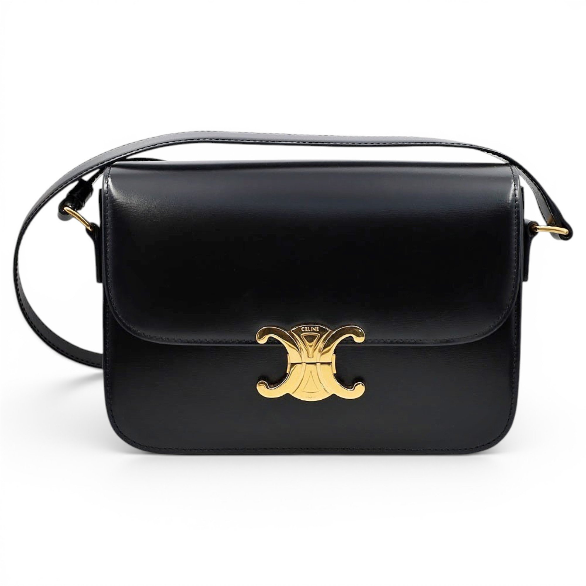 Triomphe leather handbag
