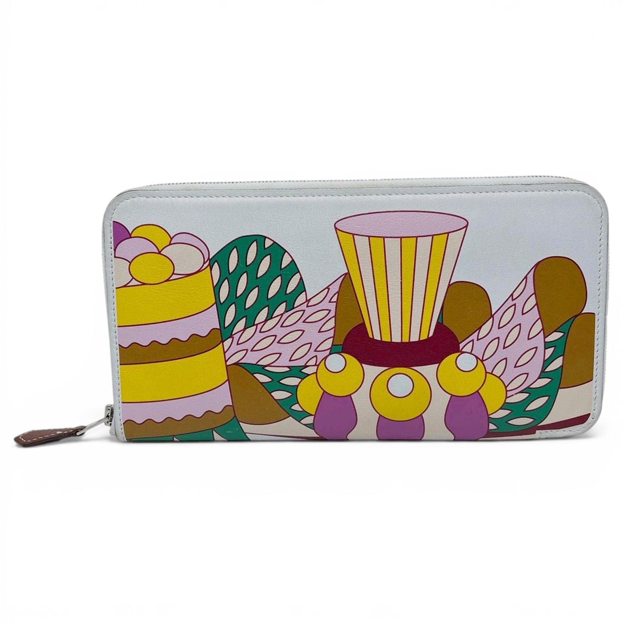 Leather clutch bag