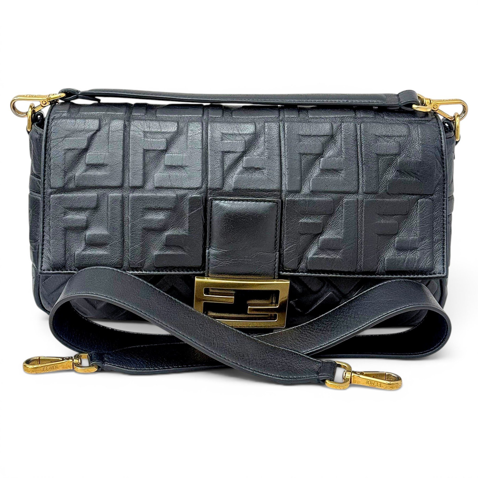 Baguette leather handbag